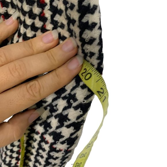 Vintage Coventry Row Black White Houndstooth Wool Blazer Pencil Skirt Set Medium - Picture 11 of 13